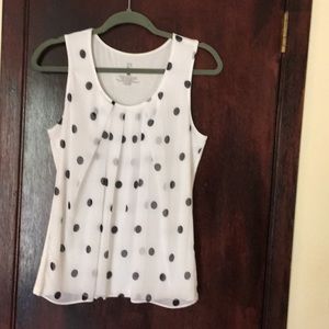 Polka dot top  by New York &Company